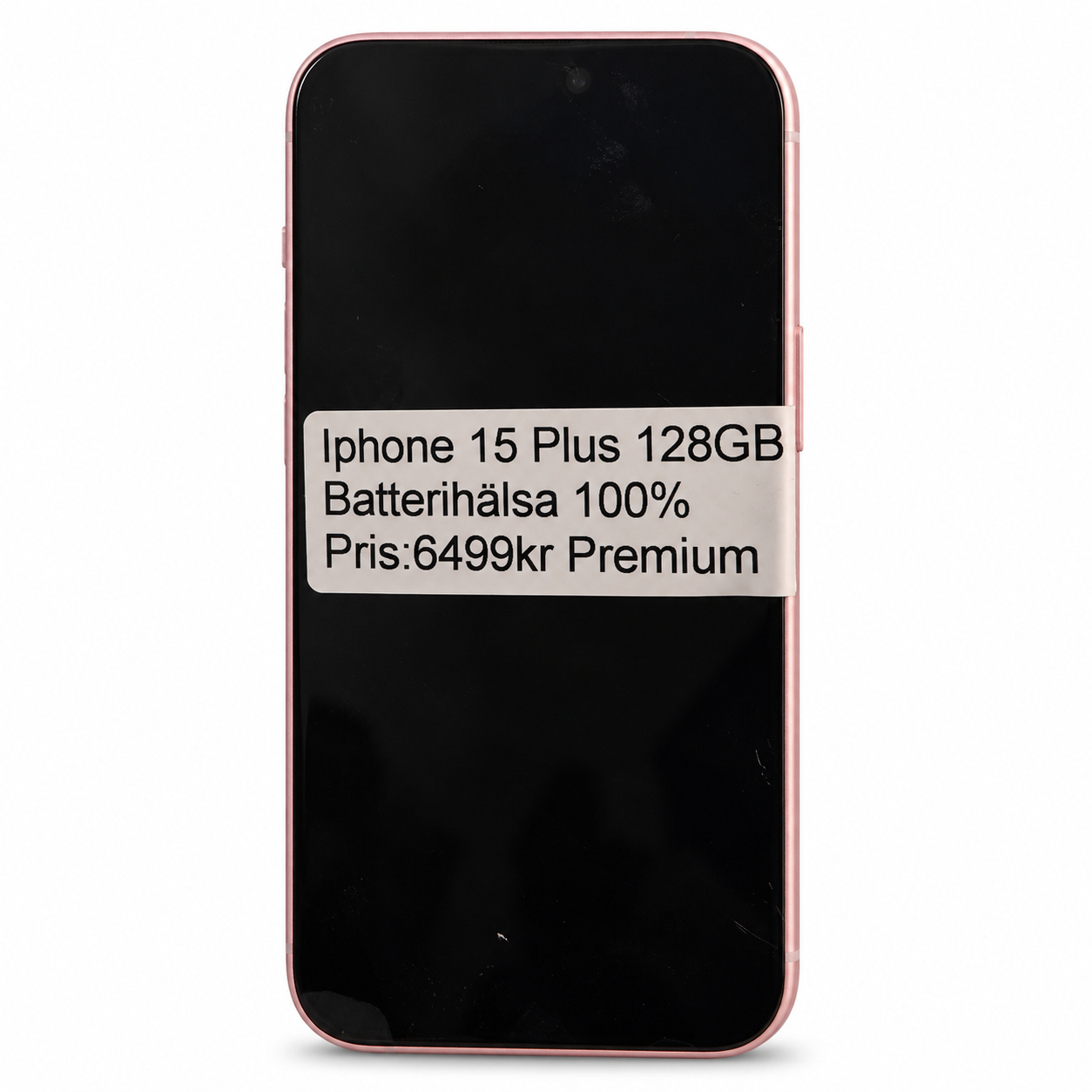iPhone 15 Plus 128 GB rosa – framsida