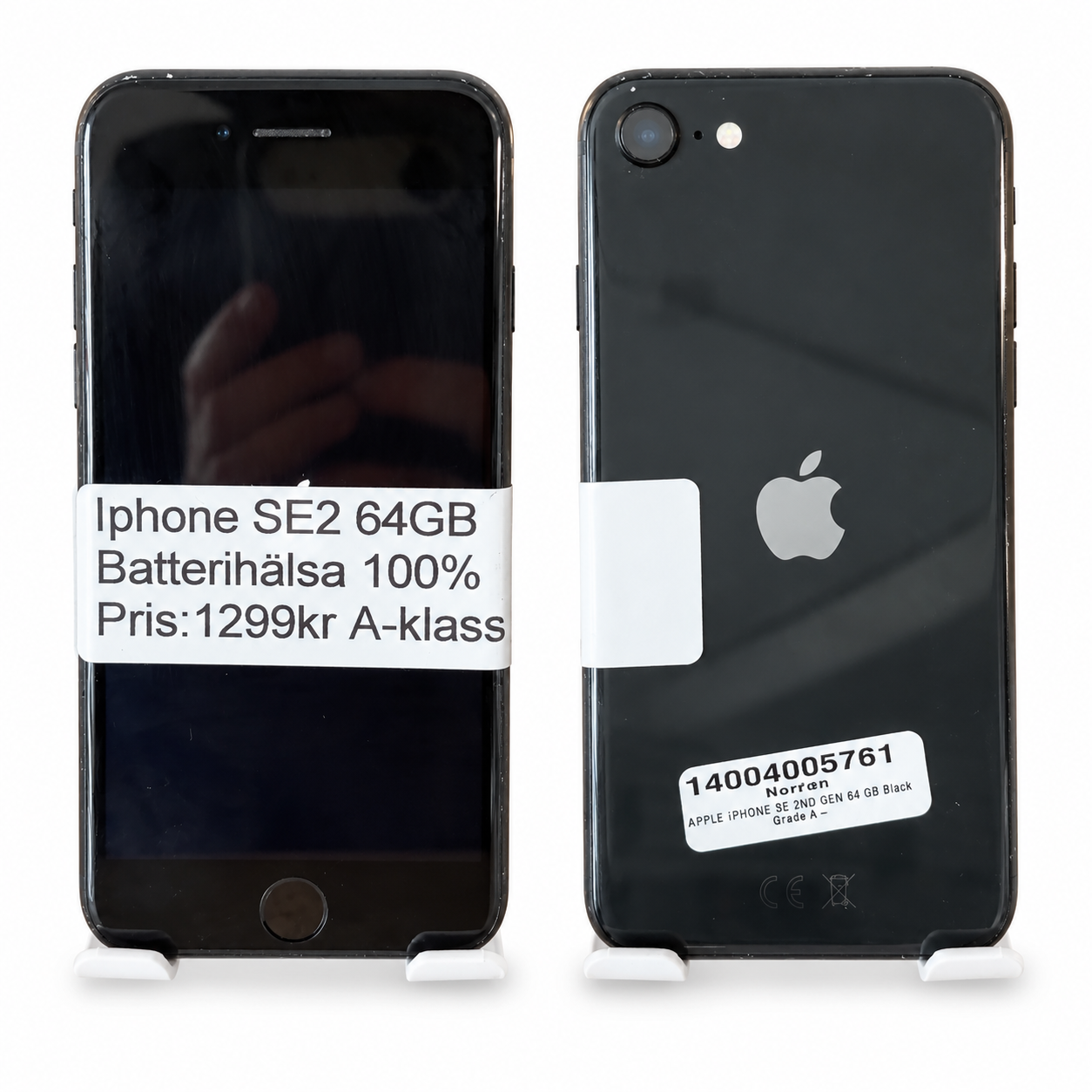 iPhone SE (2020) 64 GB – fram- och baksida